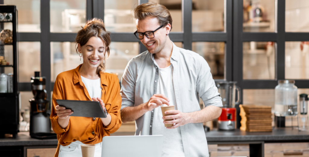 Two business owners review their lower processing rates after changing from First Data to Sekure.