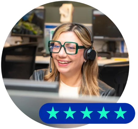 sekure representative talking to a customer on the phone